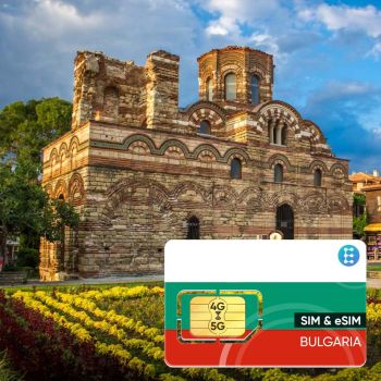 Sim Du Lịch Bulgaria 15 Ngày Tốc Độ Cao 4G